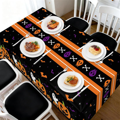 3 Pack Halloween Tablecloth for Rectangle Table,Halloween Decor